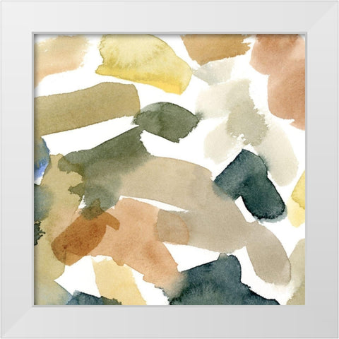Watercolor Palette III White Modern Wood Framed Art Print by Caroline, Emma