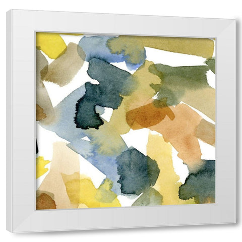 Watercolor Palette IV White Modern Wood Framed Art Print by Caroline, Emma