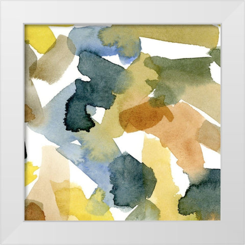 Watercolor Palette IV White Modern Wood Framed Art Print by Caroline, Emma