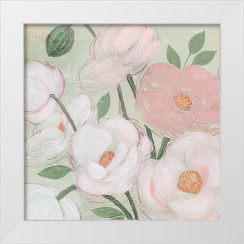 Flora Sketch I White Modern Wood Framed Art Print by Popp, Grace
