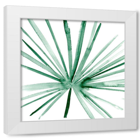 Palm I White Modern Wood Framed Art Print by Wang, Melissa