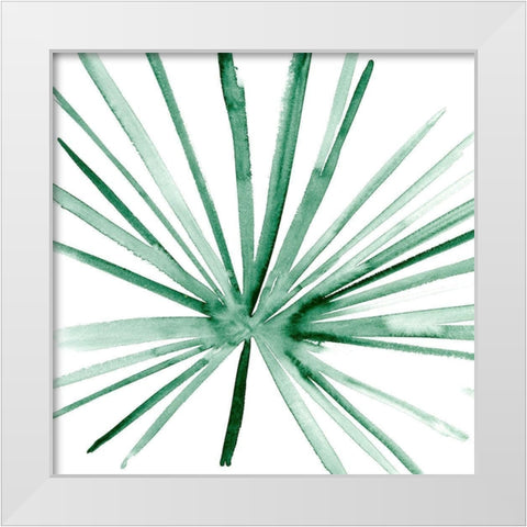 Palm I White Modern Wood Framed Art Print by Wang, Melissa