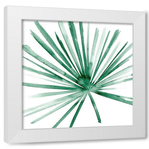 Palm II White Modern Wood Framed Art Print by Wang, Melissa