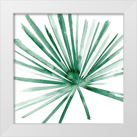 Palm II White Modern Wood Framed Art Print by Wang, Melissa