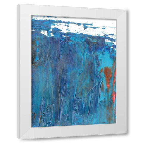 Windy Seas I White Modern Wood Framed Art Print by Wang, Melissa