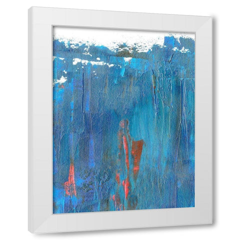 Windy Seas II White Modern Wood Framed Art Print by Wang, Melissa