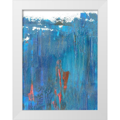 Windy Seas II White Modern Wood Framed Art Print by Wang, Melissa