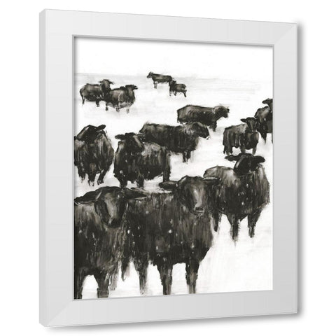 Winter Coat II White Modern Wood Framed Art Print by Harper, Ethan