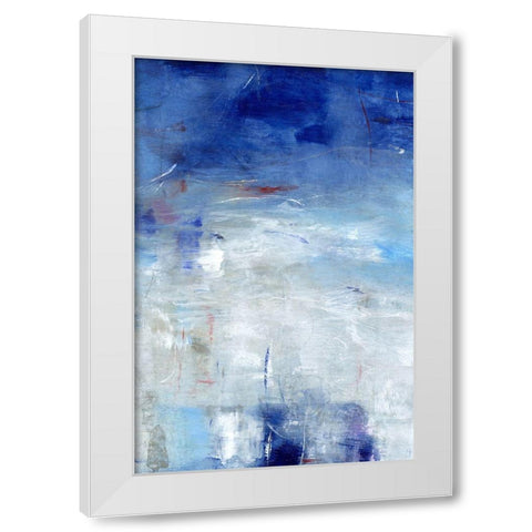 Between the Line I White Modern Wood Framed Art Print by OToole, Tim