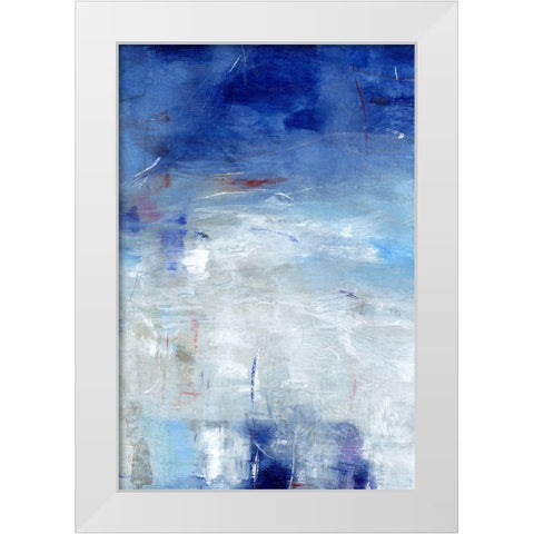 Between the Line I White Modern Wood Framed Art Print by OToole, Tim