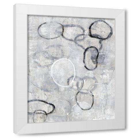 Missing Links I White Modern Wood Framed Art Print by OToole, Tim