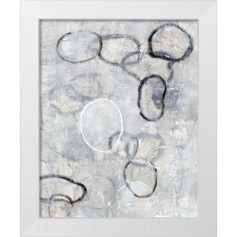 Missing Links I White Modern Wood Framed Art Print by OToole, Tim