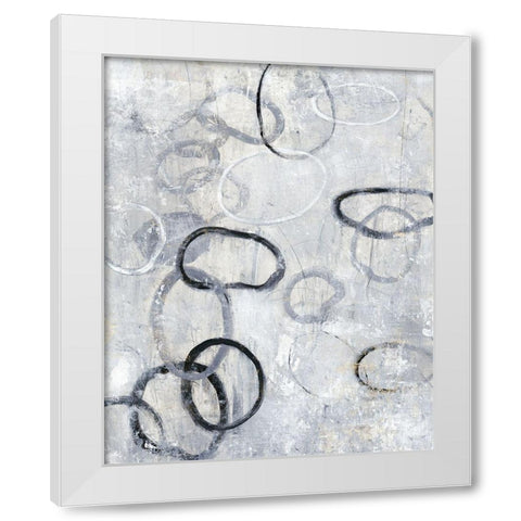 Missing Links II White Modern Wood Framed Art Print by OToole, Tim