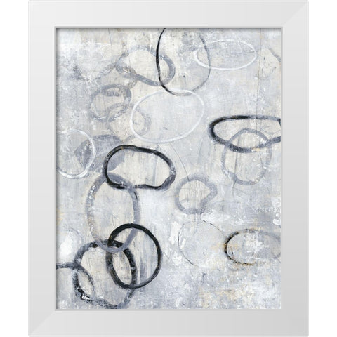 Missing Links II White Modern Wood Framed Art Print by OToole, Tim