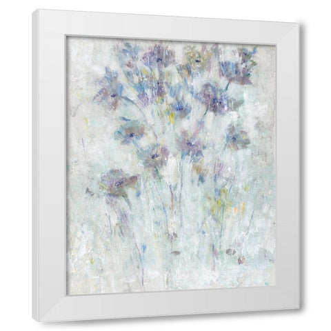 Lavender Floral Fresco II White Modern Wood Framed Art Print by OToole, Tim