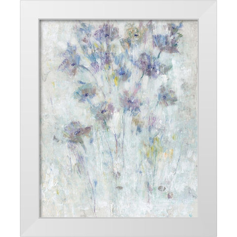 Lavender Floral Fresco II White Modern Wood Framed Art Print by OToole, Tim