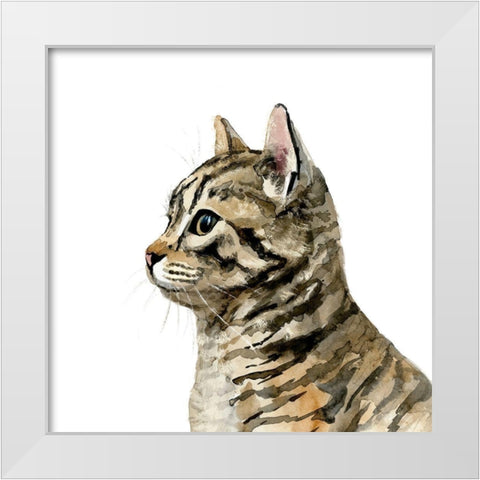 Pet Profile III White Modern Wood Framed Art Print by Barnes, Victoria