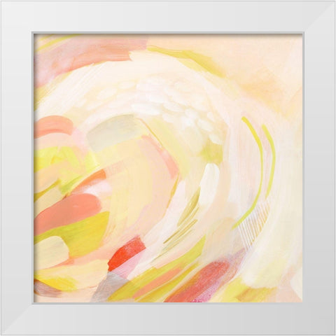 Sunburst Blossom I White Modern Wood Framed Art Print by Popp, Grace
