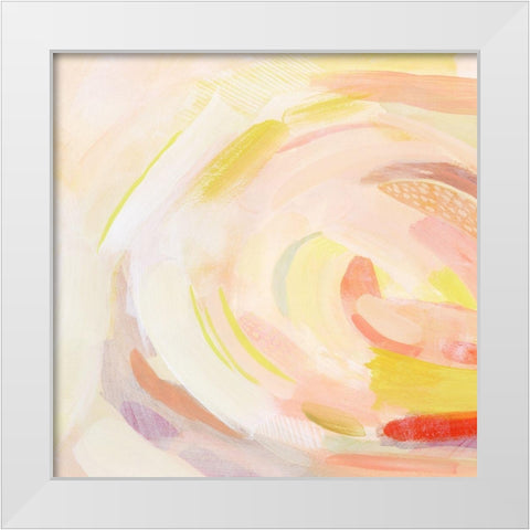 Sunburst Blossom II White Modern Wood Framed Art Print by Popp, Grace