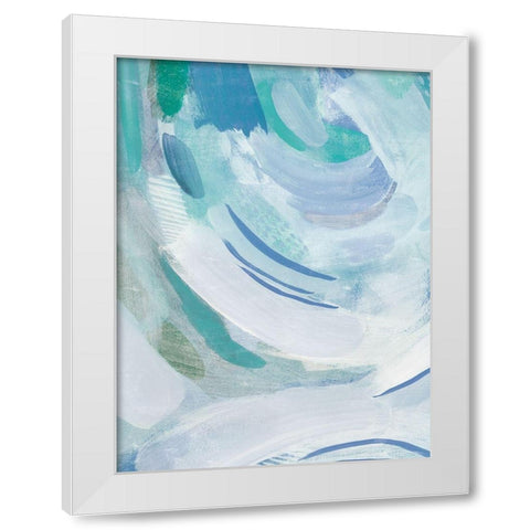Beneath the Wave I White Modern Wood Framed Art Print by Popp, Grace