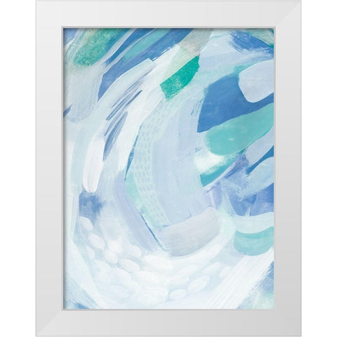 Beneath the Wave II White Modern Wood Framed Art Print by Popp, Grace
