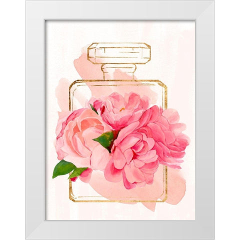 Perfume Bloom II White Modern Wood Framed Art Print by Warren, Annie