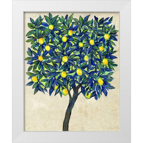 Lemon Tree Composition II White Modern Wood Framed Art Print by OToole, Tim