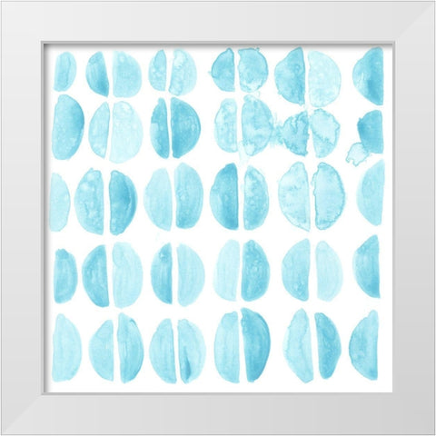 Liquid Motif II White Modern Wood Framed Art Print by Vess, June Erica