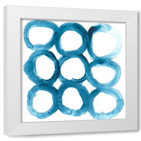Liquid Motif III White Modern Wood Framed Art Print by Vess, June Erica