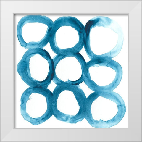 Liquid Motif III White Modern Wood Framed Art Print by Vess, June Erica