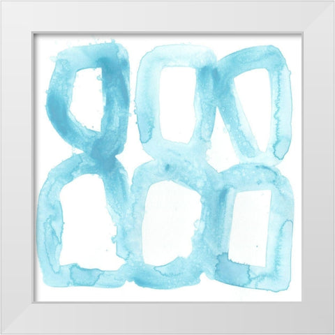 Liquid Motif IV White Modern Wood Framed Art Print by Vess, June Erica