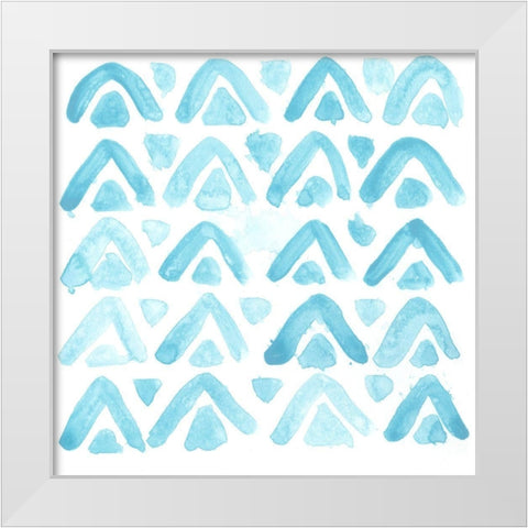 Liquid Motif VI White Modern Wood Framed Art Print by Vess, June Erica