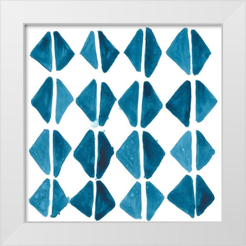 Liquid Motif IX White Modern Wood Framed Art Print by Vess, June Erica