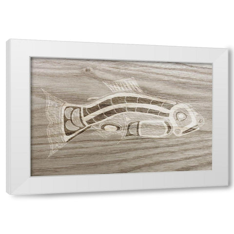 Totem Animal I White Modern Wood Framed Art Print by Ludwig, Alicia