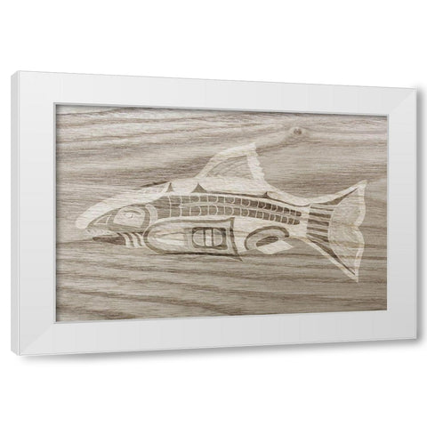 Totem Animal II White Modern Wood Framed Art Print by Ludwig, Alicia