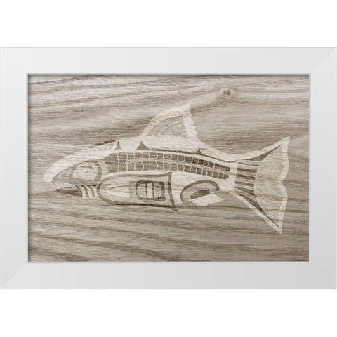 Totem Animal II White Modern Wood Framed Art Print by Ludwig, Alicia