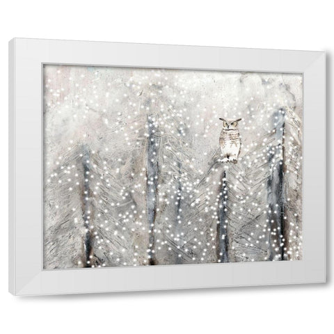 Snowy Habitat I White Modern Wood Framed Art Print by Ludwig, Alicia