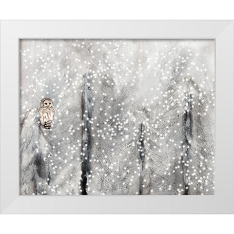 Snowy Habitat II White Modern Wood Framed Art Print by Ludwig, Alicia