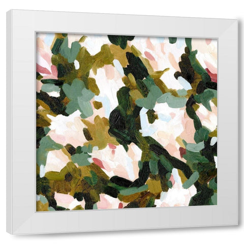 Floral Frenzy II White Modern Wood Framed Art Print by Caroline, Emma
