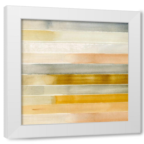 Dreaming Borders I White Modern Wood Framed Art Print by Warren, Annie