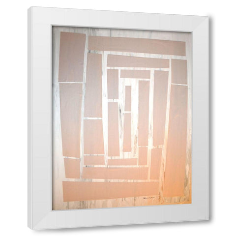 The Maze I White Modern Wood Framed Art Print by Avondet, Natalie