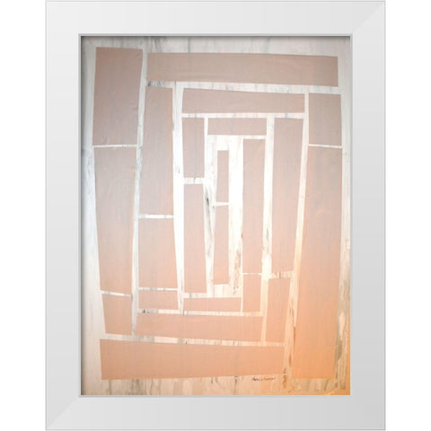 The Maze I White Modern Wood Framed Art Print by Avondet, Natalie