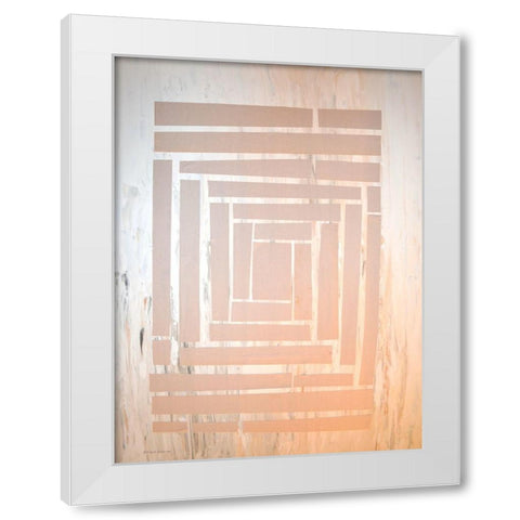 The Maze II White Modern Wood Framed Art Print by Avondet, Natalie