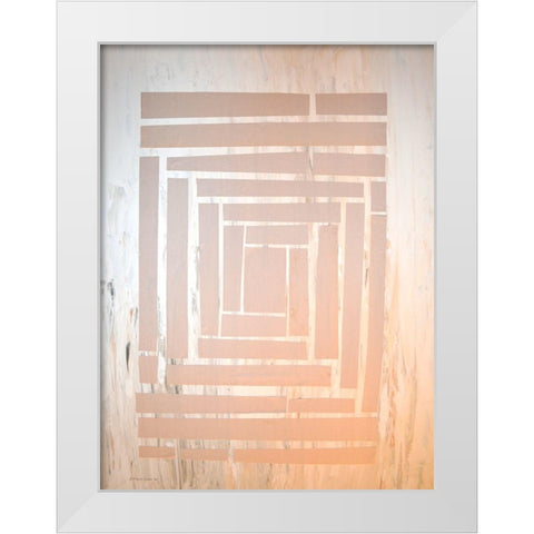 The Maze II White Modern Wood Framed Art Print by Avondet, Natalie