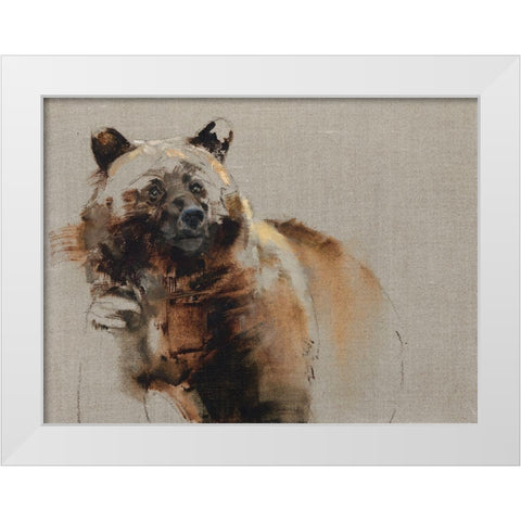 Berry Wary White Modern Wood Framed Art Print by Chapman, Julie T.