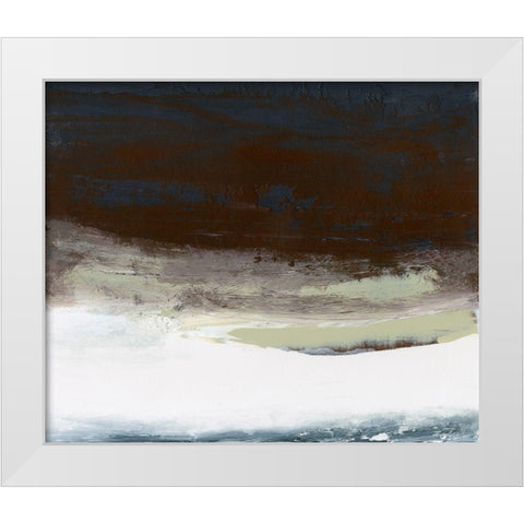 Lyrical III White Modern Wood Framed Art Print by Gordon, Sharon