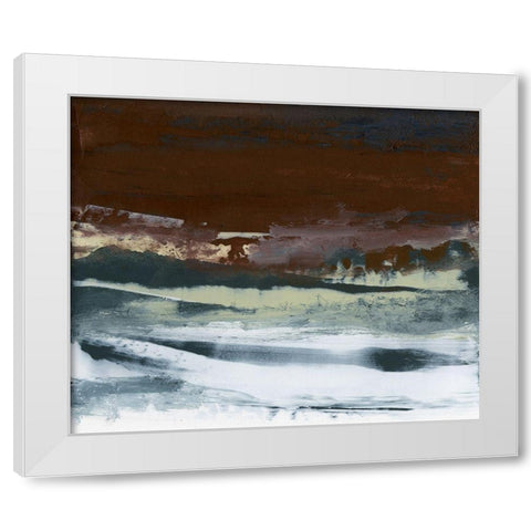 Lyrical IV White Modern Wood Framed Art Print by Gordon, Sharon