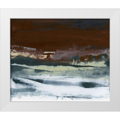 Lyrical IV White Modern Wood Framed Art Print by Gordon, Sharon