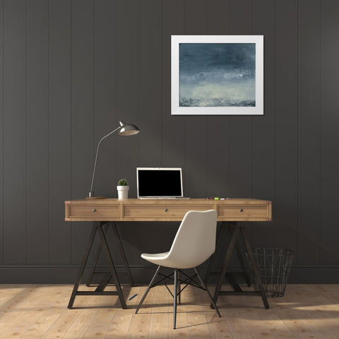 Stille II White Modern Wood Framed Art Print by Gordon, Sharon
