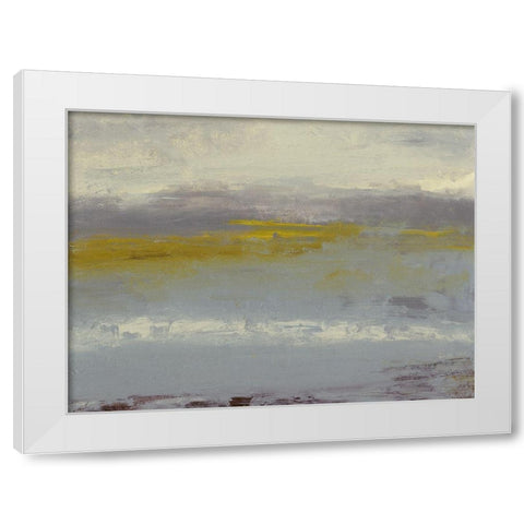 Milieu II White Modern Wood Framed Art Print by Gordon, Sharon